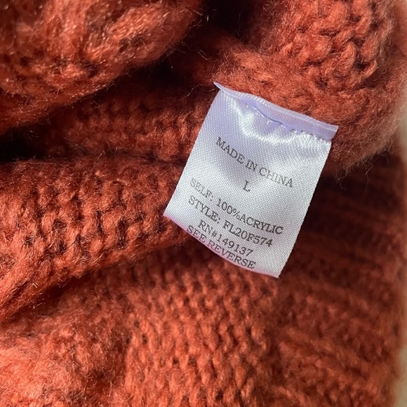 Heart Pom Pom Chunky Knit Sweater Favlux L - Picture 6 of 6